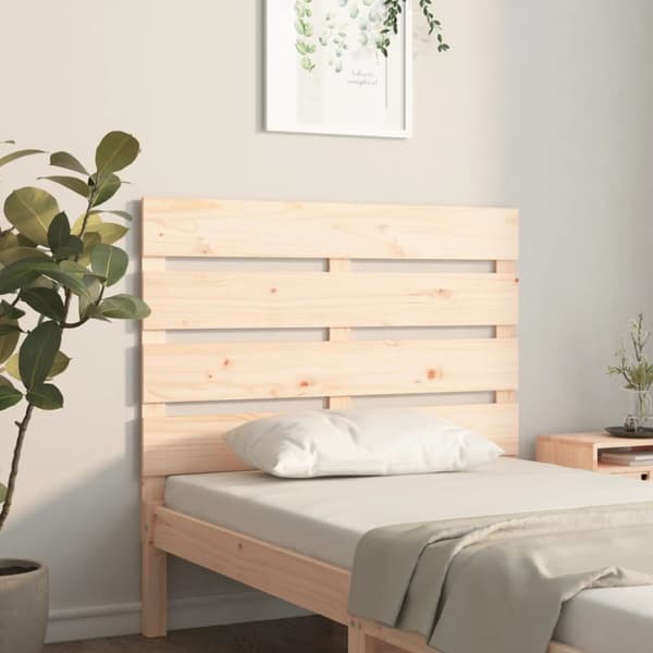 sengegavl 90x3x80 cm massivt fyrretræ