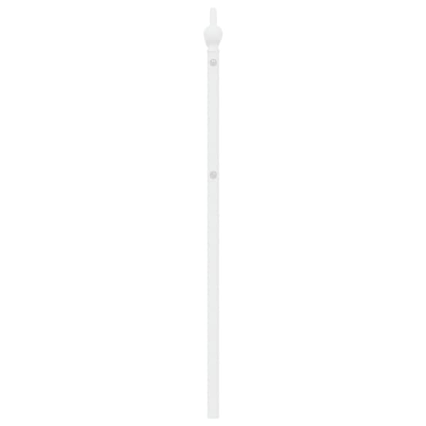 sengegavl 180 cm metal hvid