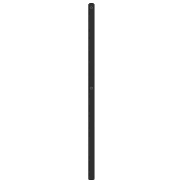 sengegavl 90 cm metal sort