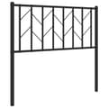 Miniatyrbillede 2 af 7: sengegavl 90 cm metal sort
