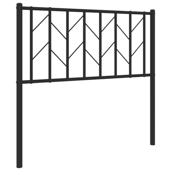sengegavl 90 cm metal sort