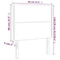 Pikkukuva 6 / 6: Sängyn pääty LED-valolla, pinkki, 80x5x118/128 cm, sametti