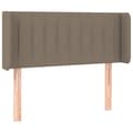 Pikkukuva 3 / 6: Sänggavel LED taupe 83x16x78/88 cm tyg