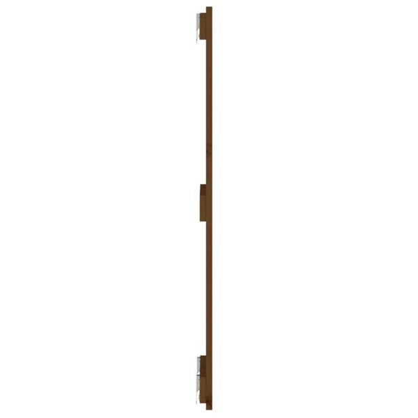 sengegavl 82,5x3x90 cm massivt fyrretræ gyldenbrun