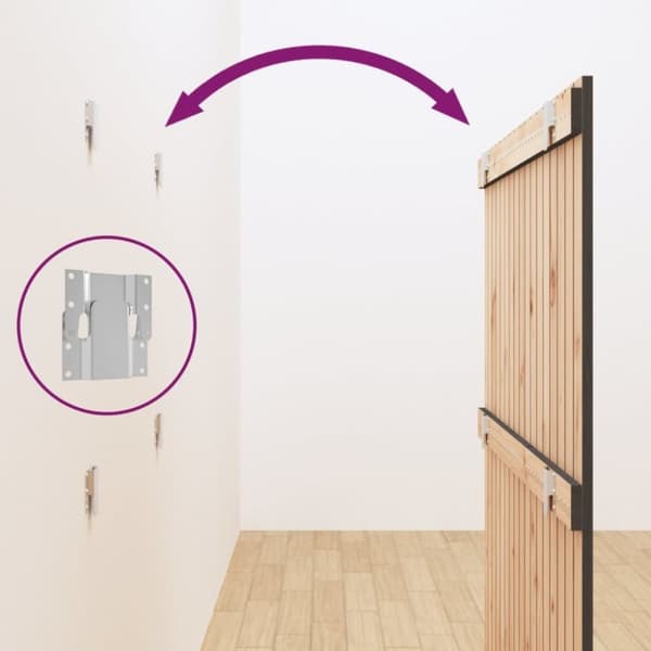væghængt sengegavl 108x3x110 cm massivt fyrretræ grå