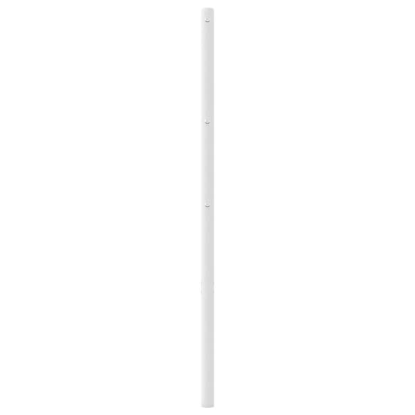 sengegavl 107 cm metal hvid