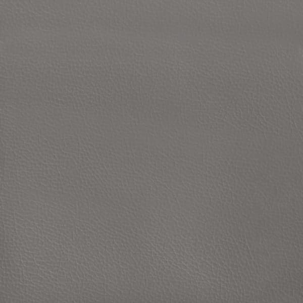 sengegavl med kanter 93x23x118/128 cm kunstlæder grå