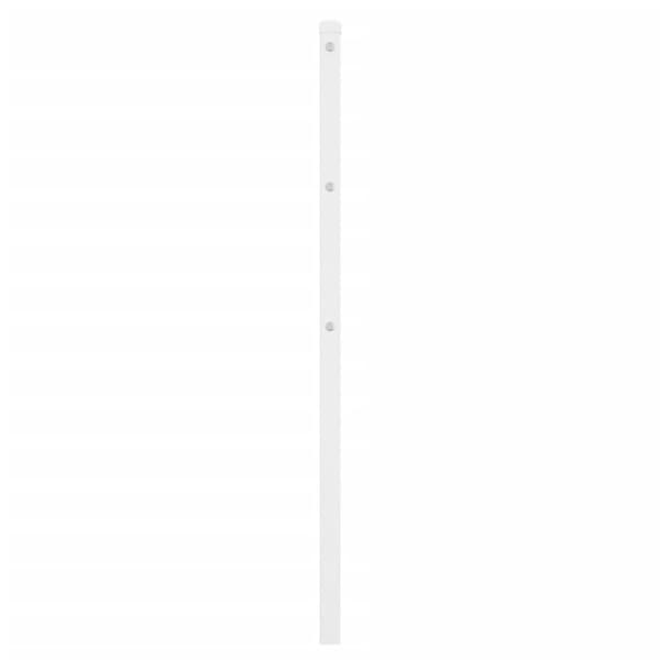sengegavl 90 cm metal hvid