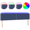 Pikkukuva 2 / 6: Sängyn pääty LED-valolla, sininen, 200x5x78/88 cm, kangas