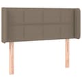 Pikkukuva 3 / 6: Sänggavel LED taupe 93x16x78/88 cm tyg