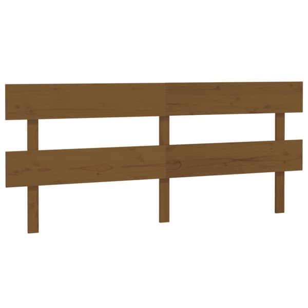 Sängynpääty hunajanruskea 184x3x81 cm täysi mänty