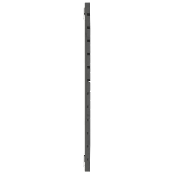 Sängynpääty seinälle harmaa 106x3x91,5 cm täysi mänty