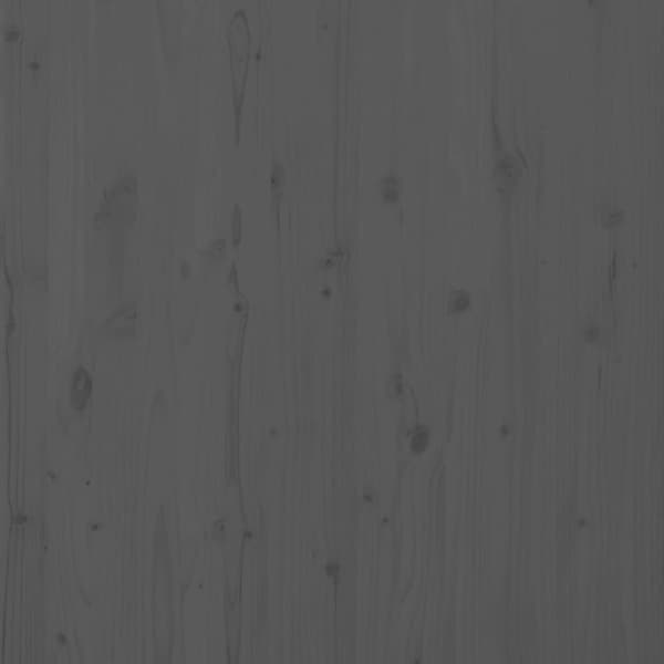 Sängynpääty seinälle harmaa 106x3x91,5 cm täysi mänty