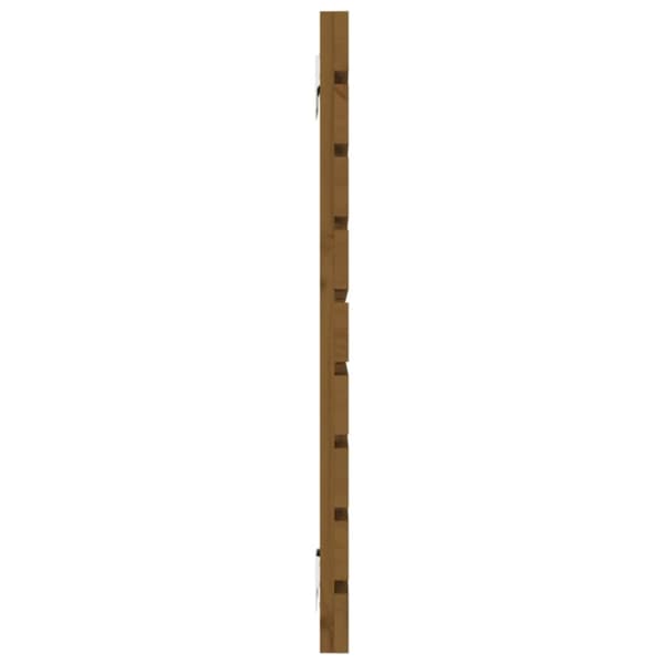 sengegavl 156x3x63 cm massivt fyrretræ gyldenbrun