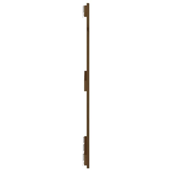 Sängynpääty seinälle hunajanruskea 185x3x90 cm täysi mänty