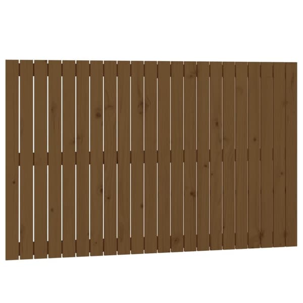 sengegavl 140x3x90 cm massivt fyrretræ gyldenbrun