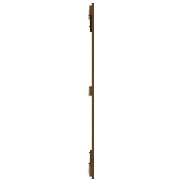 Sängynpääty seinälle hunajanruskea 82,5x3x110 cm täysi mänty