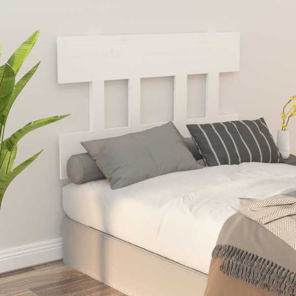 sengegærde 103,5x3x81 cm massivt fyrretræ hvid