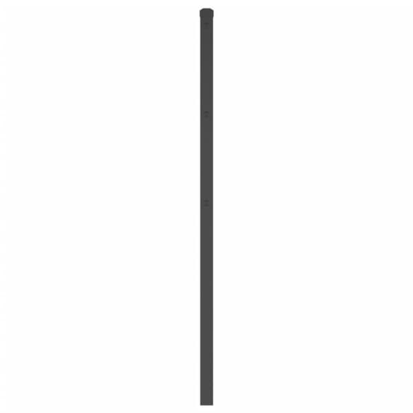 sengegavl 120 cm metal sort