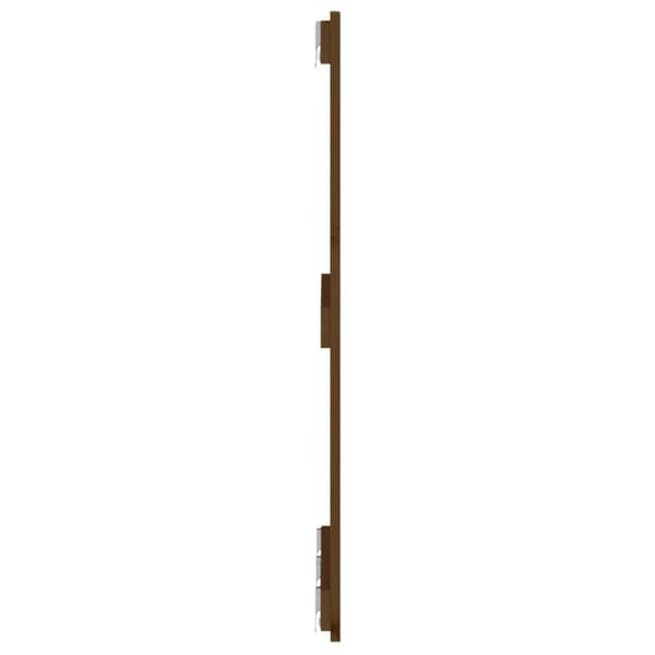 sengegavl 166x3x90 cm massivt fyrretræ gyldenbrun