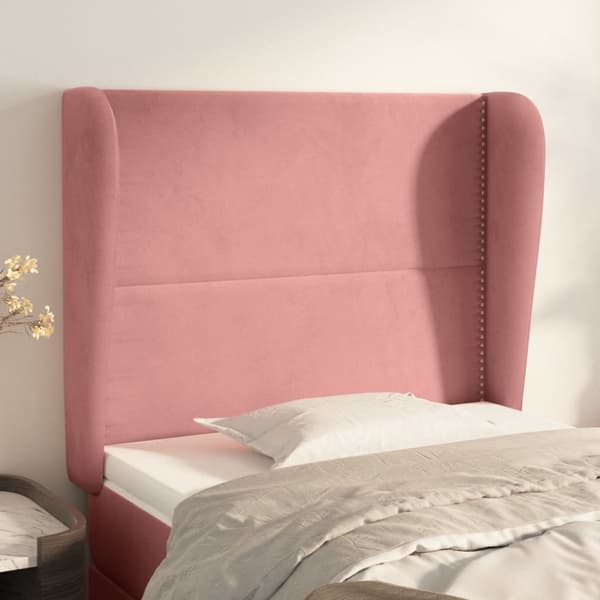 Korvatuki, pinkki, 103x23x118/128 cm, sametti