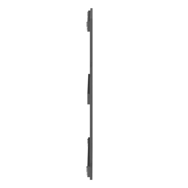sengegavl 108x3x90 cm massivt fyrretræ grå
