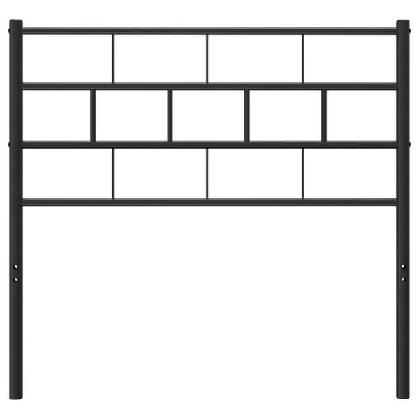 sengegavl 107 cm metal sort