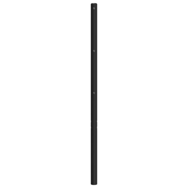 sengegavl 75 cm metal sort