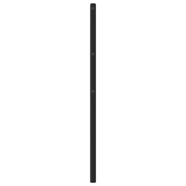 Metallinen sängynpääty musta 80 cm
