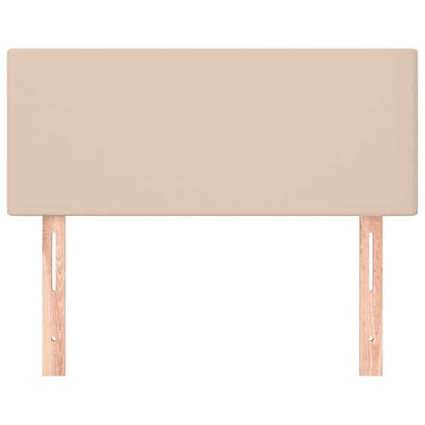 sengegavl 90x5x78/88 cm kunstlæder cappuccinofarvet