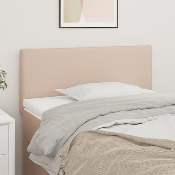 sengegavl 90x5x78/88 cm kunstlæder cappuccinofarvet