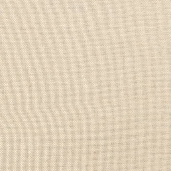 sengegavl 80x5x78/88 cm stof cremefarvet