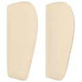 Miniatyrbillede 4 af 9: sengegavl med kanter 103x23x78/88 cm stof cremefarvet