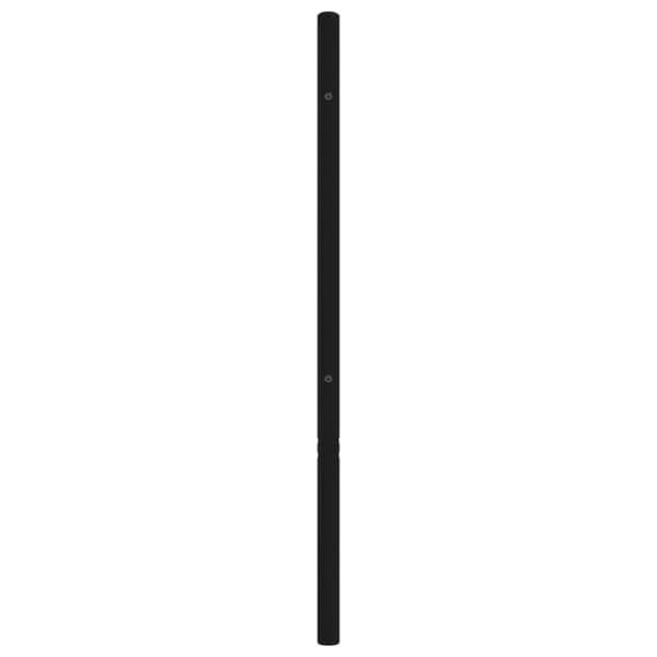 Metallinen sängynpääty musta 150 cm