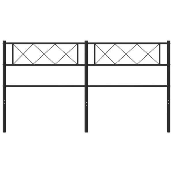 Huvudgavel metall svart 150 cm