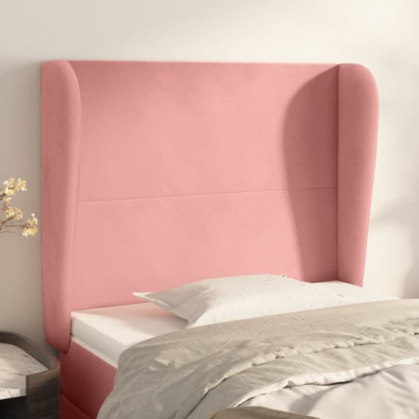 Korvatuki, pinkki, 103x23x118/128 cm, sametti
