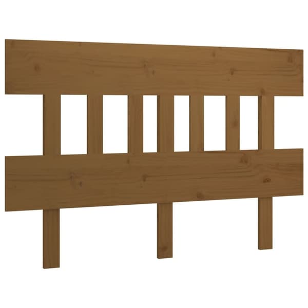 sengegærde 138,5x3x81 cm massivt fyrretræ gyldenbrun