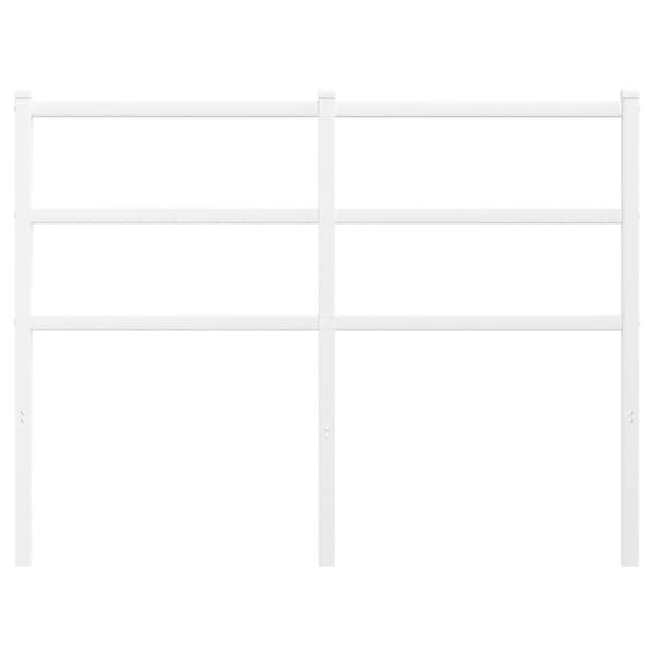 sengegavl 120 cm metal hvid