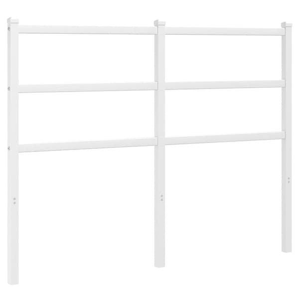 sengegavl 120 cm metal hvid
