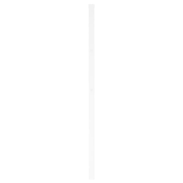 sengegavl 193 cm metal hvid