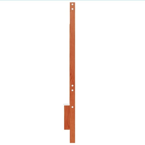 vidaXL sengegavl 140 cm massivt fyrretræ gyldenbrun
