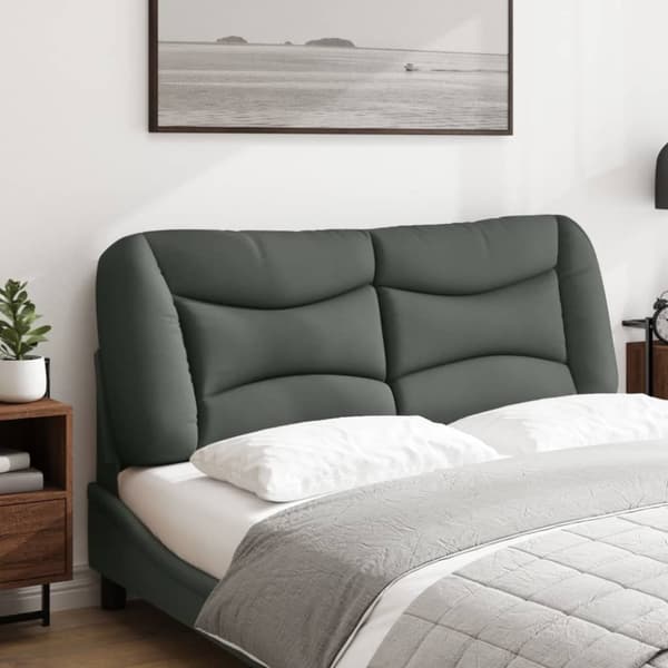 vidaXL gavlpude 120 cm stof mørkegrå