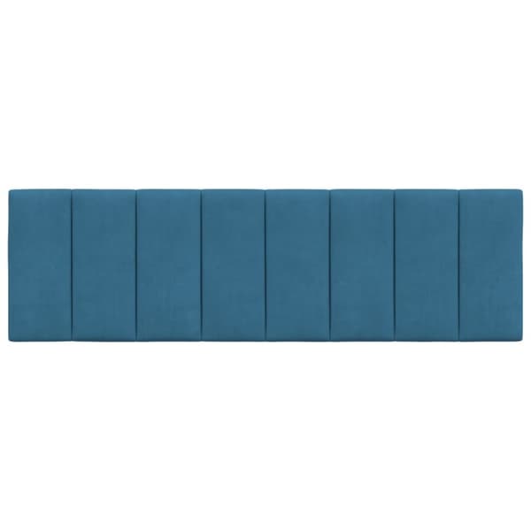 vidaXL gavlpude 160 cm velour blå