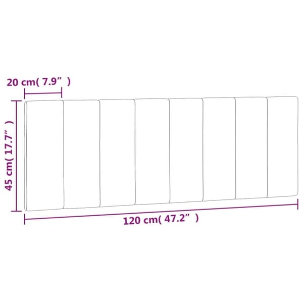 vidaXL gavlpude 120 cm velour sort