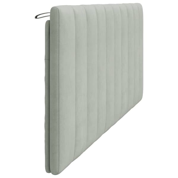 vidaXL gavlpude 200 cm velour lysegrå