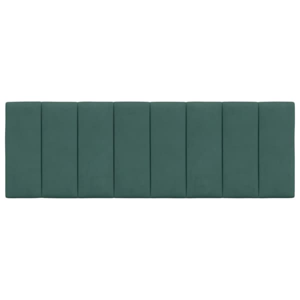 vidaXL gavlpude 140 cm velour mørkegrøn