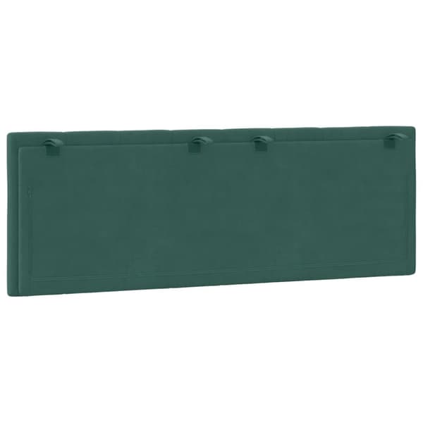 vidaXL gavlpude 140 cm velour mørkegrøn