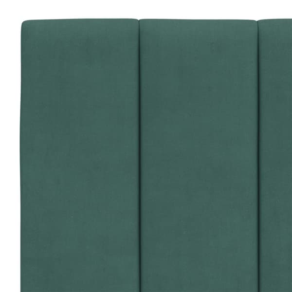 vidaXL gavlpude 140 cm velour mørkegrøn