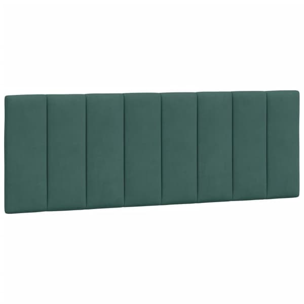 vidaXL gavlpude 140 cm velour mørkegrøn