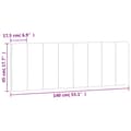 Miniatyrbillede 9 af 10: vidaXL gavlpude 140 cm velour pink